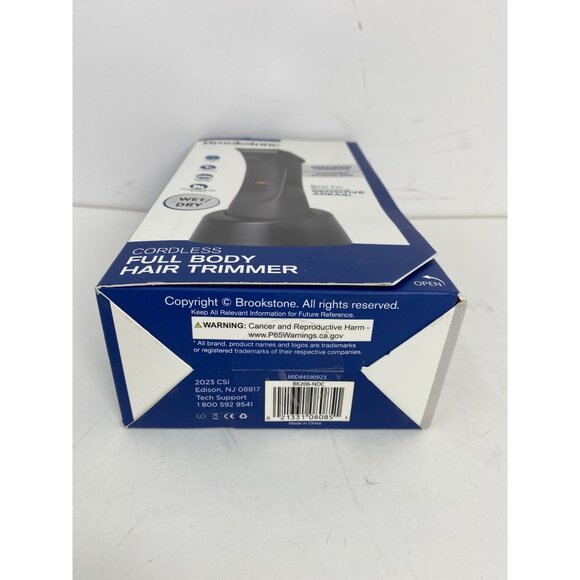 Brookstone Wet Dry Cordless Full Body Hair Trimmer Compact Groomer New - Picture 6 of 8